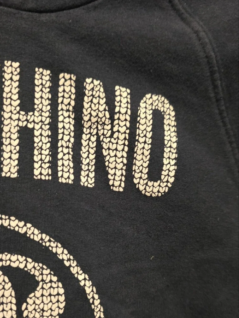 Moschino Kids Navy Logo Hoodie - Milano Sweatshirt 2017 Jeremy Scott Size 4